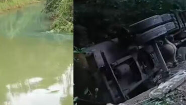 ടാങ്കര് ലോറി മറിഞ്ഞ് വെള്ളത്തില് അമോണിയ കലര്ന്നു; മീനച്ചിലാറില് നിന്നുള്ള കുടിവെള്ള പദ്ധതികളുടെ പമ്പിങ് നിര്ത്തിവെച്ചു