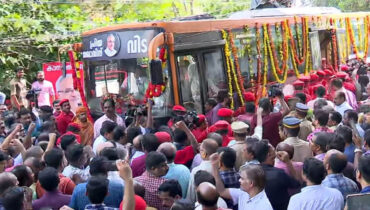 കാനത്തിന്റെ മൃതദേഹവുമായി വിലാപയാത്ര ജന്മനാട്ടിലേക്ക്; അവസാനമായി കാണാന് വഴിയരികില് കാത്ത് നിന്ന് ആളുകള്
