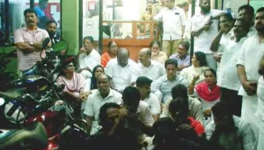 പൊലീസ് സ്റ്റേഷന്‍ ഉപരോധം; കോണ്‍ഗ്രസ് നേതാക്കള്‍ക്കെതിരെ കലാപാഹ്വാനത്തിന് കേസ്