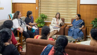 യു.എൻ വിമെൻ സംഘം ആരോഗ്യ മന്ത്രി വീണാ ജോർജുമായി ചർച്ച നടത്തി