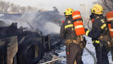 ചൈനയില്‍ ബസ് അപകടം : 14 പേര്‍ മരിച്ചു, 37 പേര്‍ക്ക് പരിക്ക്