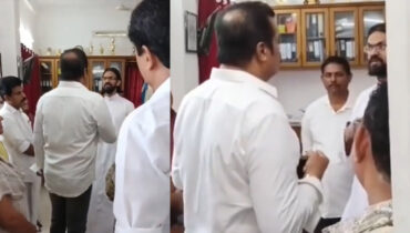 ‘എന്തുകൊണ്ട് മണിപ്പൂരിൽ മിണ്ടിയില്ല?’; വോട്ട് ചോദിച്ചെത്തിയ സുരേഷ് ഗോപിയോട് വൈദികൻ