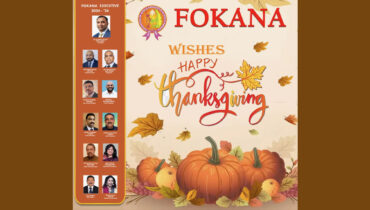 താങ്ക്സ് ഗിവിങ്ങ് ദിനത്തിൽ ഏവർക്കും നന്ദി അറിയിച്ച് ഫൊക്കാന