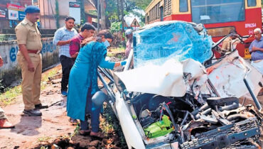 മെഡിക്കല് വിദ്യാര്ത്ഥികളുടെ മരണത്തിന് ഇടയാക്കിയ അപകടം : കെഎസ്ആര്ടിസി ഡ്രൈവറല്ല, കാറോടിച്ച വിദ്യാര്ത്ഥി ഒന്നാം പ്രതി