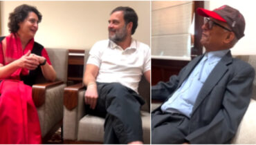 ബാല്യകാലത്ത് രാഹുലിനെയും പ്രിയങ്കയെയും ഹിന്ദി പഠിപ്പിച്ച അധ്യാപകൻ! പാർലമെന്‍റിലൊരു മനോഹര കൂടിക്കാഴ്ച