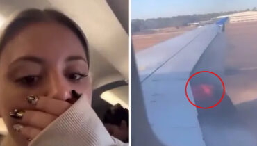 ‘ദയവായി ഞങ്ങളെ പുറത്തിറക്കൂ…’ നിലവിളിച്ച് യാത്രക്കാര്, ഹ്യൂസ്റ്റണില് ടേക്ക് ഓഫിനിടെ യുണൈറ്റഡ് എയര്ലൈന്സ് വിമാനത്തിന് തീപിടിച്ചു- വീഡിയോ