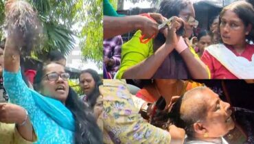 പെരുന്നാൾ ദിനം സെക്രട്ടേറിയറ്റിന് മുന്നിൽ വൈകാരിക നിമിഷങ്ങൾ, മുടി മുറിച്ചും തലമുണ്ഡനം ചെയ്തും ആശമാര്; മൈൻഡ് ആക്കാതെ സർക്കാർ