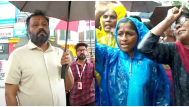 പെരുമഴ പെഴ്തിറങ്ങുന്ന തിരുവനന്തപുരത്ത് ആവേശം ചോരാതെ ആശാ വർക്കർമാരുടെ സമരം, റെയിൻകോട്ടും കുടയും വാങ്ങി നൽകി സുരേഷ് ഗോപി, ‘സമരക്കാരുടെ ആവശ്യങ്ങൾ കേന്ദ്രത്തെ അറിയിക്കും’