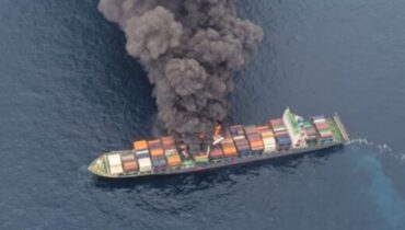 WAN HAI 503 കപ്പൽ അപക‌ടത്തിൽ 18 പേരെ രക്ഷപ്പെടുത്തി; 4 പേരെ കാണാനില്ലെന്ന് റിപ്പോർട്ട്