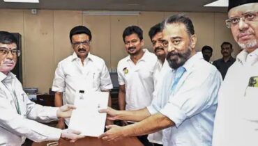 കമൽ ഹാസൻ പാർലിമെന്റിലേക്ക്, കൈ പിടിച്ച് എംകെ സ്റ്റാലിൻ, രാജ്യ സഭ സ്ഥാനാർഥിയായി നാമനിർദേശ പത്രിക സമര്‍പ്പിച്ചു