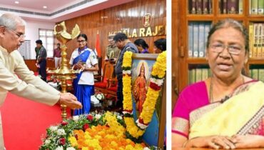 ‘കാവിക്കൊടിയേന്തിയ ഭാരതാംബ’ ചിത്ര വിവാദം രാഷ്ട്രപതിയുടെ ശ്രദ്ധയിൽ! ഗവര്ണര്ക്കെതിരെ കത്തെഴുതി കെസി വേണുഗോപാല്