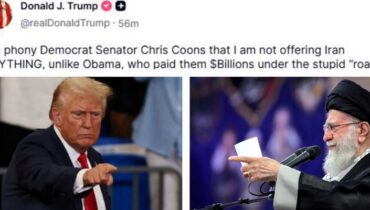 ‘ഒബാമ ചെയ്തതുപോലെ മണ്ടത്തരം ഞാൻ ചെയ്യില്ല, ഒരു ഓഫറും വെച്ചിട്ടുമില്ല’; ഇറാനുമായി ചര്‍ച്ചയ്ക്കില്ലെന്നും ഒരു സഹായവും നല്‍കില്ലെന്നും ട്രംപ്