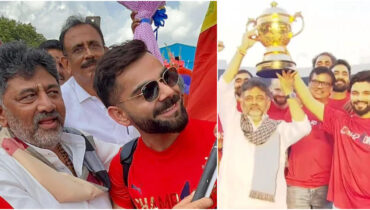 ദുരന്തത്തിനിടയിലും വിജയാഘോഷം തുടർന്ന ആർസിബിക്കും ട്രോഫി കൊടുത്ത് സെൽഫിയെടുത്ത ഉപമുഖ്യമന്ത്രി ശിവകുമാറിനും രൂക്ഷ വിമർശനം