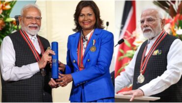 പ്രധാനമന്ത്രിക്ക് 25 ആം അന്താരാഷ്ട്ര ബഹുമതി, പരമോന്നത പുരസ്കാരം നൽകി ആദരിച്ച് ട്രിനിഡാഡ് ആൻഡ് ടൊബാഗോ; 140 കോടി ഇന്ത്യൻ ജനതക്ക് സമ്മാനിച്ച് മോദി