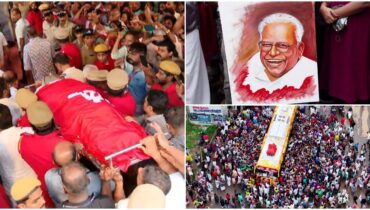 ആലപ്പുഴയിൽ കണ്ണീർപ്പെരുമഴ പെയ്തിറങ്ങുന്നു, ജനസാഗരത്തിലൂടെ വിലാപ യാത്ര സമ്പൂർണം; റിക്രിയേഷൻ ഗ്രൗണ്ടിലെത്തി; പുന്നപ്രയിൽ വിഎസ് അനശ്വര നക്ഷത്രമാകും