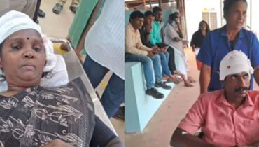 ഇരുമ്പുതൂണ് തലയില്‍ വീണു;കൊല്ലം റെയില്‍വേ സ്റ്റേഷനില്‍ യുവതി ഉള്‍പ്പെടെ രണ്ട് യാത്രക്കാര്‍ക്ക് പരുക്ക്, പ്രതികരിക്കാതെ റെയില്‍വേ