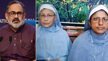 മലയാളി കന്യാസ്ത്രീകള്‍ അറസ്റ്റിലായ സംഭവം : നിയമ സഹായത്തിനായി കേരളത്തില്‍ നിന്നുള്ള ബിജെപി പ്രതിനിധി റായ്പൂരില്‍, വേണ്ടിവന്നാല്‍ താനും പോകുമെന്ന് രാജീവ് ചന്ദ്രശേഖര്‍
