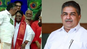 മാതാ അമൃതാനന്ദമയിയെ ചുംബിച്ച് മന്ത്രി സജി ചെറിയാൻ; അമ്മയുടെ നിഷ്‌കളങ്കമായ ചുംബനം ഹൃദയത്തെ സ്പർശിച്ചു