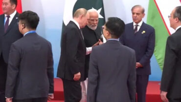 പാക് പ്രധാനമന്ത്രിയുടെ മുഖത്തുപോലും നോക്കാതെ മോദിയും പുടിനും- ചൈനയില്‍ നിന്നുള്ള വിഡിയോ വൈറല്‍