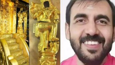 ശബരിമലയിലെ ദ്വാരപാലകപാളികളിലെയും കട്ടിളപ്പാളിയിലെയും സ്വര്‍ണക്കവര്‍ച്ച;  ഉണ്ണികൃഷ്ണന്‍ പോറ്റി കസ്റ്റഡിയില്‍