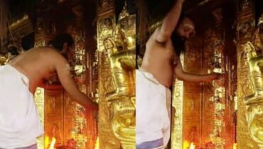 തുലാമാസ പൂജകൾക്കായി ശബരിമല നട തുറന്നു, ദ്വാരപാലക ശില്പങ്ങളിൽ സ്വർണപ്പാളികൾ പുനഃസ്ഥാപിച്ചു; നാളെ മേൽശാന്തി നറുക്കെടുപ്പ്