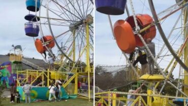 ലൂസിയാനയിലെ വിളവെടുപ്പ് ഫെസ്റ്റിവലിൽ യന്ത്ര ഉഞ്ഞാലിൽ നിന്ന്  വീണ് രണ്ട് പെൺകുട്ടികൾക്ക് പരിക്ക്