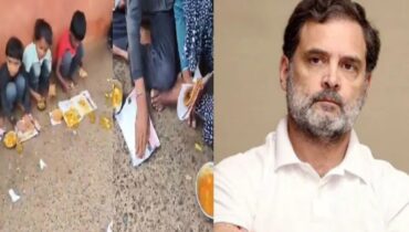 സ്കൂൾ കുട്ടികൾക്ക് പത്ര കടലാസിൽ ഉച്ചഭക്ഷണം; വിമർശനവുമായി രാഹുൽ ഗാന്ധി, പ്രധാനമന്ത്രിയും മധ്യപ്രദേശ് മുഖ്യമന്ത്രിയും ഇത് കണ്ട് ലജ്ജിക്കണം
