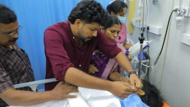 ആശുപത്രി ഐസിയു കല്യാണ മണ്ഡപമായി! ഡോക്ടർമാരും നഴ്സുമാരും സാക്ഷികൾ, അപകടത്തെ തോൽപ്പിച്ച പ്രണയം, ആവണിക്ക് താലി ചാർത്തി ഷാരോൺ