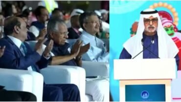 ഗൾഫ് സന്ദർശനത്തിനിടെ മുഖ്യമന്ത്രി പിണറായിയെ വേദിയിലിരുത്തി പുകഴ്ത്തി യുഎഇ മന്ത്രി, കാരണം അതിദാരിദ്ര്യമുക്ത കേരളം