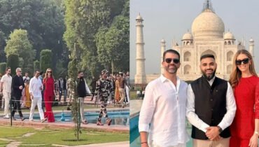 താജ്മഹല്‍ സന്ദര്‍ശിച്ച് ട്രംപിന്റെ മകന്‍ ഡോണള്‍ഡ് ട്രംപ് ജൂനിയര്‍; ഒപ്പമുണ്ടായിരുന്നത് മുമ്പ് ട്രംപിനൊപ്പം താജ്മഹലിൽ വന്ന അതേ ഗൈഡ്
