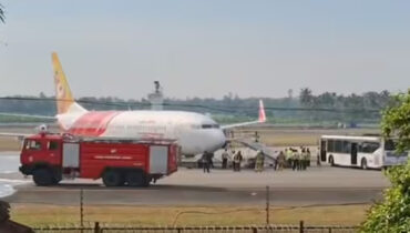 വിമാനത്തിന്റെ ടയർ പൊട്ടിത്തെറിച്ചു; ജിദ്ദ-കരിപ്പൂർ എയർ ഇന്ത്യക്ക് നെടുമ്പാശ്ശേരിയിൽ അടിയന്തര ലാൻഡിംഗ്