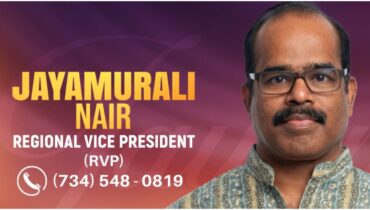 ജയമുരളി നായർ കെഎച്ച്എൻഎ ഗ്രേറ്റ് ലേക്സ് റീജിയണൽ വൈസ് പ്രസിഡന്‍റായി തെരഞ്ഞെടുക്കപ്പെട്ടു