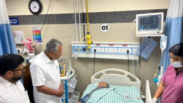 കെഎസ്‌യു പ്രതിഷേധത്തിനിടയിൽ പരിക്കേറ്റ മന്ത്രി വീണാ ജോർജ് ഐസിയുവിൽ; ആശുപത്രിയിലെത്തി സന്ദർശിച്ച് മുഖ്യമന്ത്രി