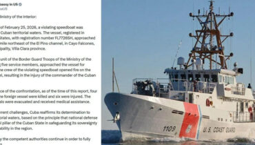 ക്യൂബൻ തീരത്ത് യുഎസ് രജിസ്ട്രേഷനുള്ള ബോട്ടിൽ ഏറ്റുമുട്ടൽ: 4 പേർ കൊല്ലപ്പെട്ടു, 6 പേർക്ക് പരുക്ക്, സ്വതന്ത്രമായ അന്വേഷണം നടത്തുമെന്ന് യുഎസ് സ്റ്റേറ്റ് സെക്രട്ടറി