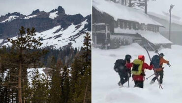 ഫുട്ബോൾ മൈതാനത്തിൻ്റെ  വലുപ്പത്തിൽ മഞ്ഞുമല ഇടിഞ്ഞു വീണു, കാലിഫോർണിയയിൽ കാണാതായ എട്ട് സ്കീയർമാരുടെ മൃതദേഹങ്ങൾ കണ്ടെത്തി