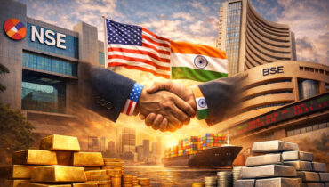 ഇന്ത്യ-യുഎസ് വ്യാപാര കരാറിലൂടെ വിപണികൾ പുത്തൻ ഉണർവ്വിലേക്ക്; സെൻസെക്സും നിഫ്റ്റിയും കുതിപ്പിൽ, രൂപയും ശക്തിപ്പെടുന്നു