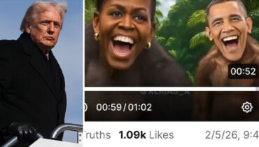 ഒബാമ ദമ്പതികൾക്കെതിരായ വംശീയ അധിക്ഷേപ വീഡിയോ; ഡിസ്നിയുടെ ‘ദ ലയൺ കിംഗ്’ സിനിമയുമായി ബന്ധപ്പെട്ടതാണെന്ന്  ട്രംപിൻ്റെ ന്യായം
