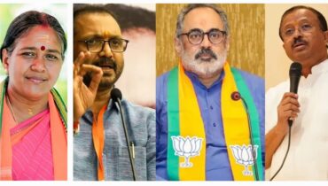 ബിജെപി ആദ്യ പട്ടിക പുറത്തിറക്കി; രാജീവ് ചന്ദ്രശേഖർ നേമത്തും സുരേന്ദ്രൻ മഞ്ചേശ്വരത്തും മുരളീധരൻ കഴക്കൂട്ടത്തും ശോഭ പാലക്കാടും മത്സരിക്കും