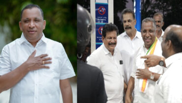 യുഡിഎഫ് സ്ഥാനാർത്ഥി റെജി ചെറിയാൻ്റെ പത്രിക സ്വീകരിച്ചു, കുട്ടനാട്ടിൽ വലിയ ആശ്വാസം