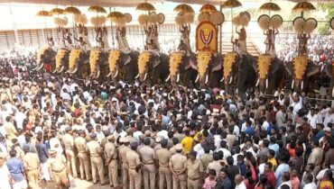 ആവേശം വിതറി വിസ്മയം തീർത്ത് തൃശ്ശൂർ പൂരം; കൊടുംചൂടിലും ഒഴുകിയെത്തിയത് ജനസാഗരം