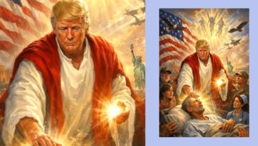 മാർപാപ്പയ്ക്കെ‌തിരായ രൂക്ഷവിമർശനത്തിന് പിന്നാലെ രോഗശാന്തി നൽകുന്ന യേശുവായി സ്വയം ചിത്രീകരിച്ച് ട്രംപ്⁩