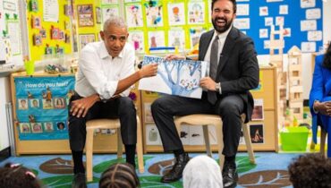 പ്രീസ്കൂളിൽ കൂടിക്കാഴ്ച നടത്തി ബരാക് ഒബാമയും സോഹ്രാൻ മംദാനിയും