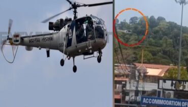 ശബരിമല സന്നിധാനത്തിന് മുകളിലൂടെ പറന്ന് സൈനിക ഹെലികോപ്റ്റർ; കോസ്റ്റ് ഗാർഡിനെതിരെ  കേസെടുത്ത്  പൊലീസ്
