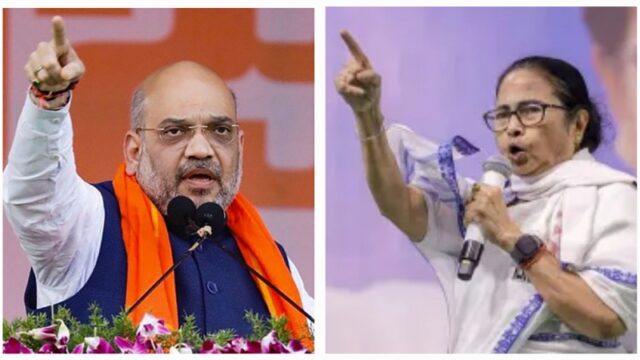 ‘തൃണമൂൽ ഗുണ്ടകളെ തലകീഴായി കെട്ടിത്തൂക്കും’, അമിത് ഷായുടെ പ്രസ്താവന വിവാദത്തിൽ; നിയമനടപടി സ്വീകരിക്കുമെന്ന് മമത ബാനർജി