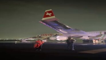 ടേക്ക് ഓഫിനിടെ ഡൽഹിയിൽ സ്വിസ് എയർ വിമാനത്തിന്റെ എഞ്ചിന് തീപിടിച്ചു; ആറ് പേർക്ക് പരിക്ക്