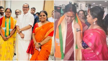 ശോഭയുടെ വാദം പൊളിയുന്നു; പണം കൈമാറിയ സ്ത്രീക്കൊപ്പം ശോഭ സുരേന്ദ്രനും കേന്ദ്രമന്ത്രിയും നിൽക്കുന്ന ചിത്രങ്ങൾ പുറത്ത്