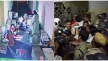 സിസിടിവി ദൃശ്യങ്ങൾ പുറത്തുവിട്ട് ടിഎംസി, ബംഗാളിൽ സ്ട്രോങ് റൂമിലെ ബാലറ്റ് പെട്ടി തുറക്കാൻ ശ്രമിച്ചെന്ന് ആരോപണം; മമതയടക്കം സ്ഥലത്തെത്തി വൻ പ്രതിഷേധം