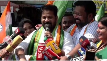 ‘ടൈം ഈസ് ഓവര്‍ നീ പോ മോനേ വിജയാ…’, നേമത്ത് ആവേശം വിതറി തെലങ്കാന മുഖ്യമന്ത്രി രേവന്ത് റെഡ്ഡി; ‘പിണറായിയെ മുൻനിർത്തി കേരളത്തെ തട്ടിയെടുക്കാൻ മോദി ശ്രമിക്കുന്നു’