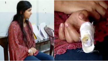 വിരലിന് പരിക്കേറ്റ അക്ഷരയ്ക്ക് വോട്ട് നിഷേധിക്കാൻ നീക്കം; തൃശൂരിൽ അഞ്ച് മണിക്കൂർ പ്രതിഷേധത്തിനൊടുവിൽ അനുമതി, അക്ഷര വോട്ടിട്ടു