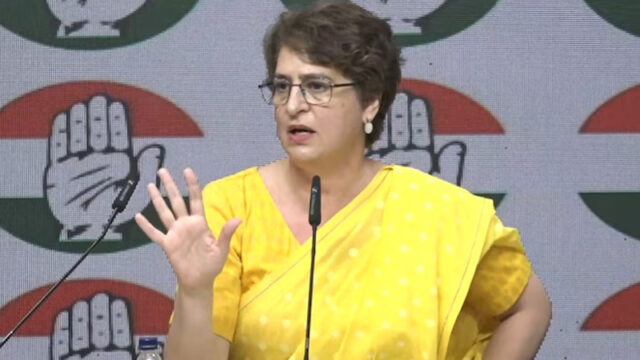 കേന്ദ്രത്തിന് ഇത് ‘കറുത്ത ദിനം’; വനിതാ സംവരണ ബില്ലിൻ്റെ പരാജയം പ്രതിപക്ഷ ഐക്യത്തിൻ്റെ കരുത്തെന്ന് പ്രിയങ്ക